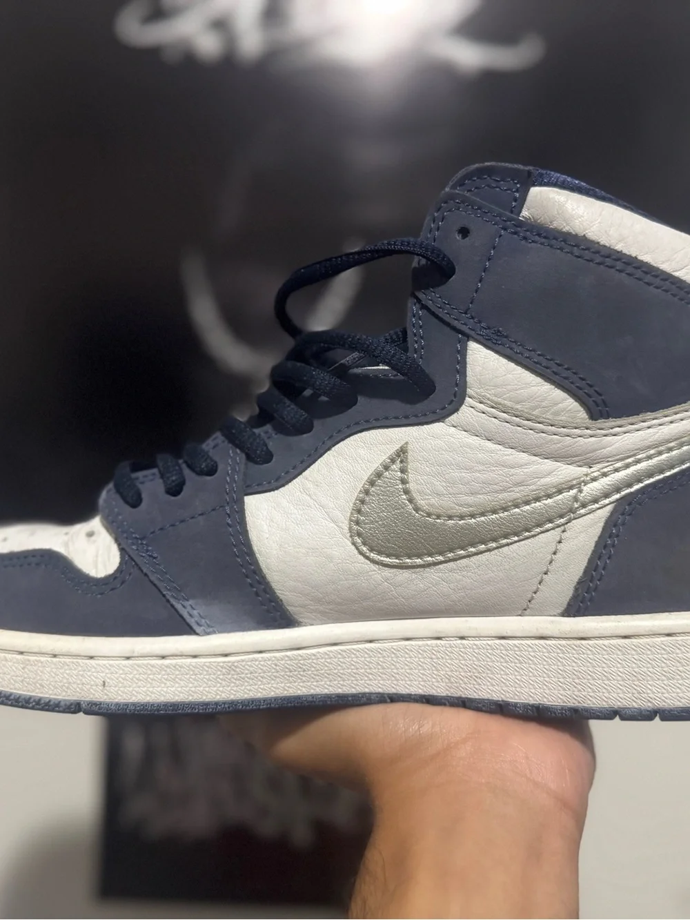 Nike Air Jordan 1 High Retro midnight Navy CO.JP Size 8.5